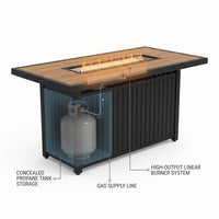 AuroraFlame Elevate 60" Fire Table — How It Works