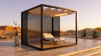 NoirVerge Aperture Pergola — Lifestyle